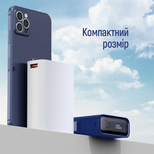 Універсальна мобільна батарея ColorWay Full power 20000mAh Blue (CW-PB200LPG2BL-PDD)