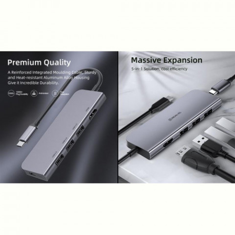 USB-хаб REAL-EL CQ-700 4 ports