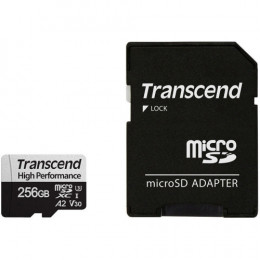 Карта пам`ятi MicroSDXC 256GB UHS-I/U3 Class 10 Transcend 330S R100/W60MB/s + SD-адаптер (TS256GUSD330S)