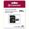 Карта пам`ятi MicroSDXC 256GB UHS-I/U3 Class 10 Transcend 330S R100/W60MB/s + SD-адаптер (TS256GUSD330S)