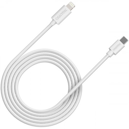 Кабель Lightning Canyon USB-C to Lightning 20W 2m White (CNE-CFI12W)