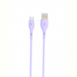 Кабель SkyDolphin S22T Soft Silicone USB - USB Type-C (M/M), 1 м, Violet (SDUSB-000603)