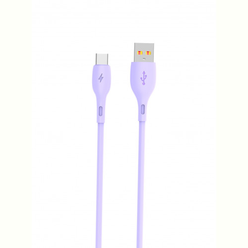 Кабель SkyDolphin S22T Soft Silicone USB - USB Type-C (M/M), 1 м, Violet (SDUSB-000603)