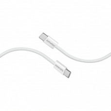 Кабель Promate USB Type-C - USB Type-C (M/M), 3A, 60W, 2 м, White (ecoline-cc200.white)