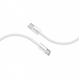 Кабель Promate USB Type-C - USB Type-C (M/M), 3A, 60W, 2 м, White (ecoline-cc200.white)