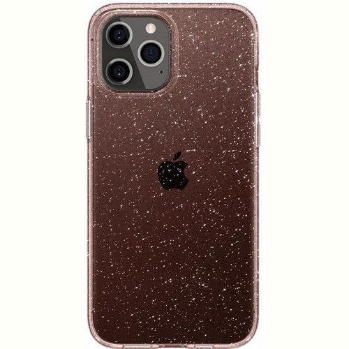 Чохол-накладка Spigen Liquid Crystal Glitter для Apple iPhone 12/12 Pro Rose Quartz (ACS01699)