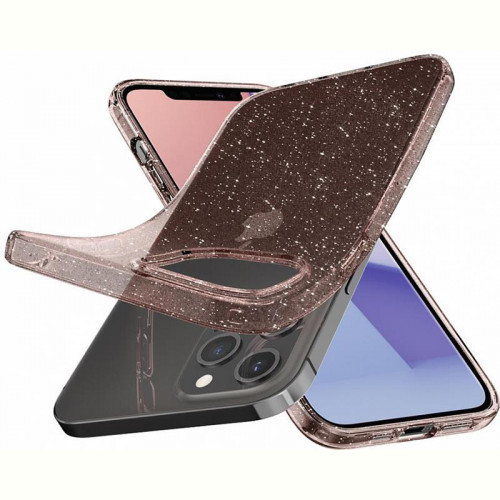 Чохол-накладка Spigen Liquid Crystal Glitter для Apple iPhone 12/12 Pro Rose Quartz (ACS01699)