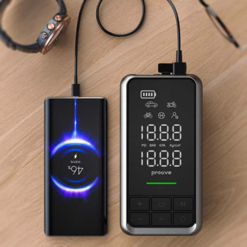 Пусковий Пристрій + Насос Proove Air Jump 10400mAh 1000A gray Купити в Україні