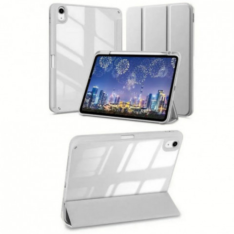 Чохол-книжка BeCover Soft Edge TPU з кріпленням Apple Pencil для Apple iPad Air (4/5) 2020/2022 10.9" Gray (711699)