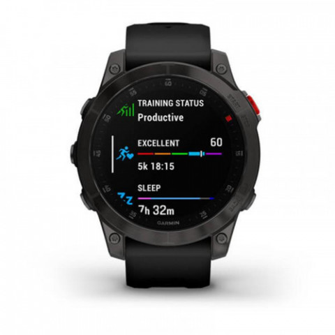 Смарт-годинник Garmin Epix 2 Sapphire Black/Titanium DLC with Black Band (010-02582-18)