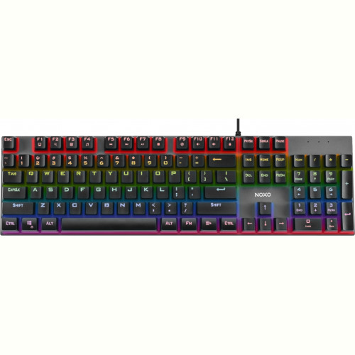 Клавіатура Noxo Retaliation Mechanical gaming keyboard, Blue switches, Black (4770070882085)