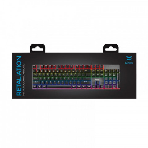 Клавіатура Noxo Retaliation Mechanical gaming keyboard, Blue switches, Black (4770070882085)