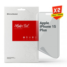 Набір гідрогелевої плівки ArmorStandart Clear + Matte для Apple iPhone 15 Plus (ARM80695)