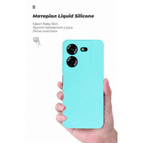 Чохол ArmorStandart ICON для Tecno Pova 5 4G Camera cover Light Blue (ARM68921)