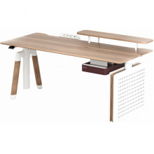 Комп’ютерний стіл з електрорегулюванням висоти Sihoo D07 1.6m Maple/White (D07B-102/D07J-102-AB)