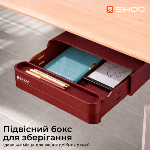 Комп’ютерний стіл з електрорегулюванням висоти Sihoo D07 1.6m Maple/White (D07B-102/D07J-102-AB) Купити в Україні