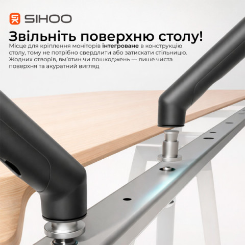 Комп’ютерний стіл з електрорегулюванням висоти Sihoo D07 1.6m Maple/White (D07B-102/D07J-102-AB) Купити в Україні