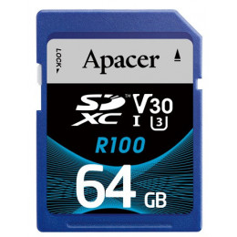 Карта пам`ятi SDXC  64GB UHS-I/U3 Class 10 Apacer (AP64GSDXC10U7-R)