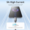 Кабель Vention USB Type-C - USB Type-C (M/M), 100W, 5A, 1.2 м, Black (CTKBAV)