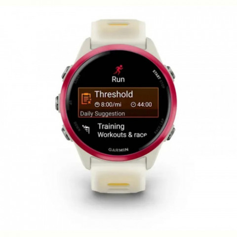Смарт-годинник Garmin Forerunner 570 42mm Raspberry with Mango/Translucent Bone with Silver Buckle (010-02970-42)