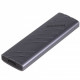 Зовнішня кишеня Maxxter M.2 NVMe PCIe, USB 3.2 Type-C, Metal, Black (EHDE-2280S-01)