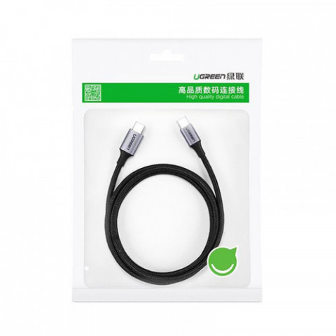 Кабель Ugreen US261 USB-C - USB-C, 2м, Black (50152)