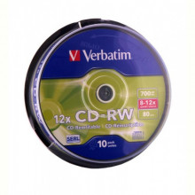 CD-RW Verbatim (43480) 700MB 12x Cake, 10шт 