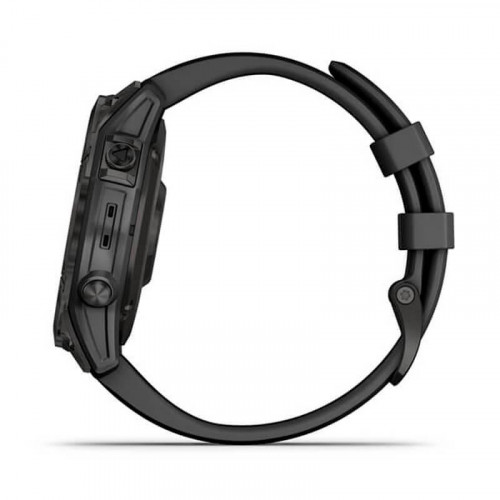 Смарт-годинник Garmin Fenix 7 Sapphire Solar Carbon Gray DLC Titanium with Black Band (010-02540-2C)