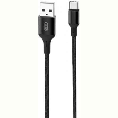 Кабель XO NB143 USB-USB Type-C 2.1A 2м Black (XO-NB143C2-BK)