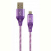 Кабель Cablexpert (CC-USB2B-AMLM-2M-PW) USB 2.0 A - Lightning, преміум, 2м, фіолетовий