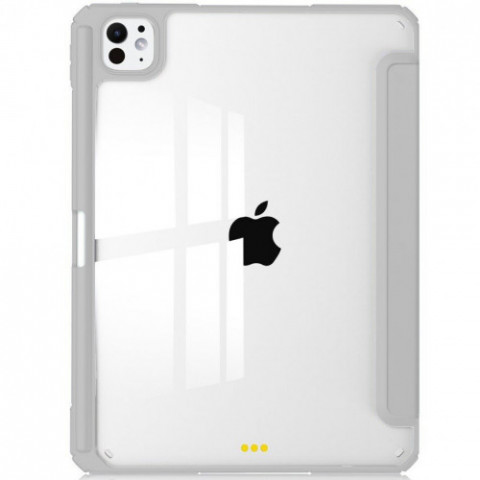 Чохол-книжка BeCover Soft Edge TPU з кріпленням Apple Pencil для Apple iPad Pro 11" M4 2024 Gray (711715)