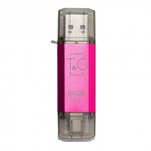 Флеш-накопичувач USB 3.0 64GB Type-C T&G 009 Star Series Fuchsia (TG009TC-64GFC3)