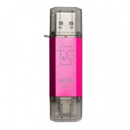 Флеш-накопичувач USB 3.0 64GB Type-C T&G 009 Star Series Fuchsia (TG009TC-64GFC3)