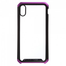 Чохол ArmorStandart Element Case для iPhone XS Max Transparent Black/Purple (ARM53421)