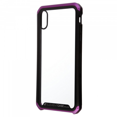 Чохол ArmorStandart Element Case для iPhone XS Max Transparent Black/Purple (ARM53421)