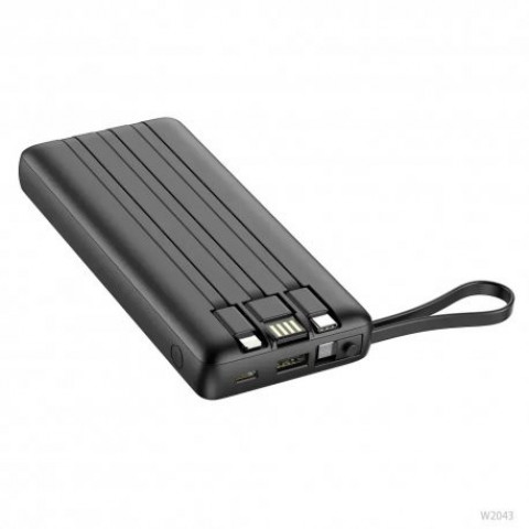 Зовнішній акумулятор Power Bank VEGER 20000mAh 22.5W Black (VG-W2047/W2059)