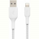 Кабель Belkin Braided USB-Lightning, 1м White (CAA002BT1MWH)