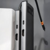 USB-Хаб Baseus Metal Gleam Series 5-in-1 30Hz Version (3xUSB3.0 + 4KHD + Type-C) gray Купити в Україні
