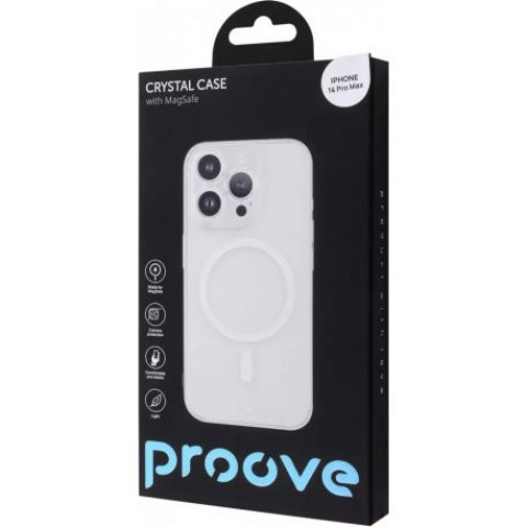 Чохол Proove Crystal Case для iPhone 14 Pro Max with Magnetic Ring Transparent (PCCCIP14PM01)