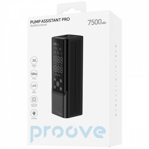 Автомобільний насос Proove Pump Assistant Pro 120W 7500mAh black Купити в Україні