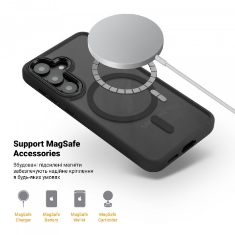 Чохол ArmorStandart Unit MagSafe для Samsung S25 Plus Black (ARM82263)