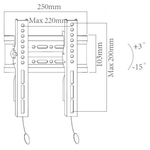 Настінне кріплення X-Digital Steel ST215 Black