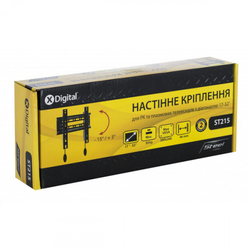 Настінне кріплення X-Digital Steel ST215 Black