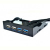 Концентратор USB Voltronic YT-CC-2xUSB3.0+ 2xUSB/09687, Black