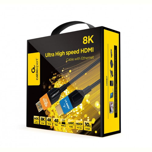 Кабель Cablexpert HDMI - HDMI V 2.1 (M/M), 10 м, Black (CC-HDMI8K-AOC-10M)