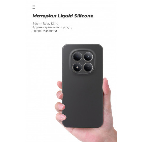 Чохол ArmorStandart ICON для Xiaomi Redmi Note 15 Pro 5G Camera cover Black (ARM89707)