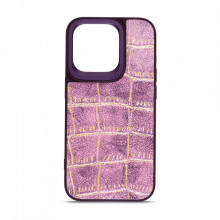 Чохол Harder Crocosaur для Apple iPhone 14 Pro Purple (ARM76722)