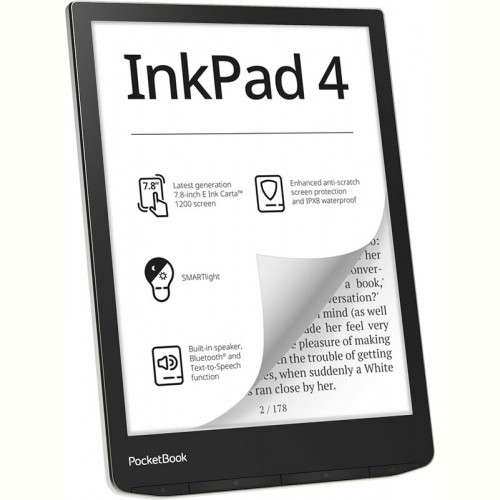 Електронна книга PocketBook 743G InkPad 4 Stundust Silver (PB743G-U-CIS)