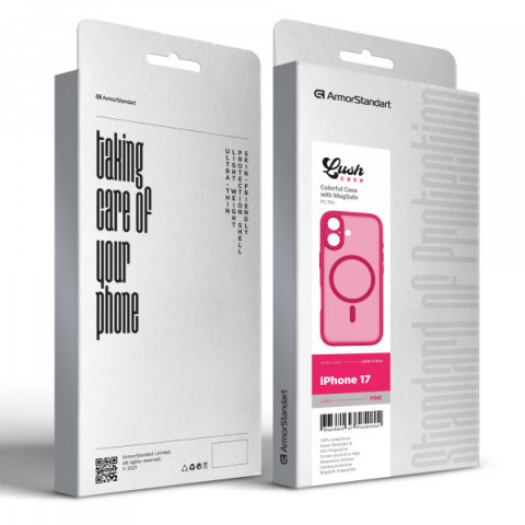 Чохол ArmorStandart Lush MagCase для Apple iPhone 17 Pink (ARM87484)