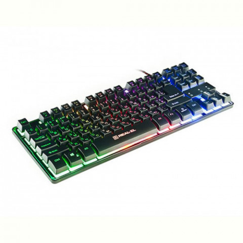 Клавіатура REAL-EL Gaming 8710 TKL Backlit Ukr Black
